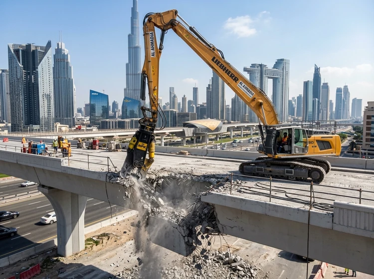 Infrastructure & Bridge Demolition in the UAE - MSA Demolishing, Dubai